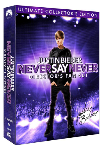 Justin Bieber: Never Say Never Director's Fan Cut DVD Cover
