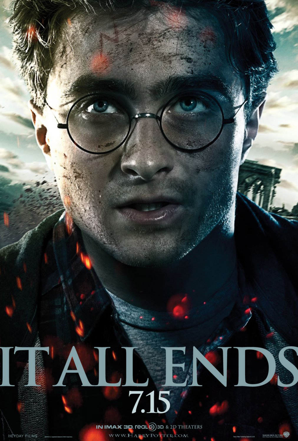 Harry Potter and the Deathly Hallows Part 2 Harry One Sheet